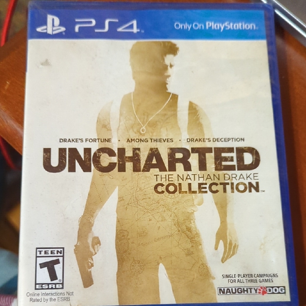 Sony Uncharted: The Nathan Drake Collection for PS4 - Blue and Gold